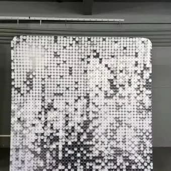 Standaardachtergrond AG11 met zilverkleurige pailletten.
